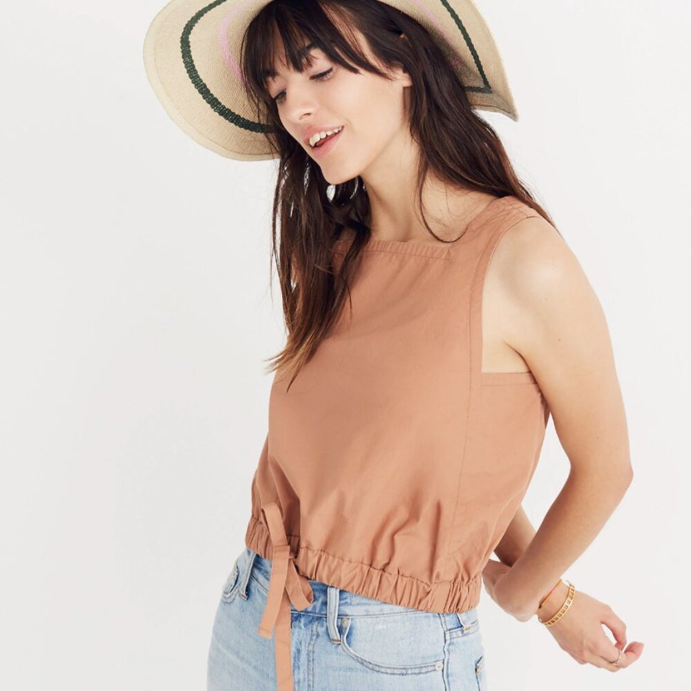 Madewell | Square-Neck Bubble Top